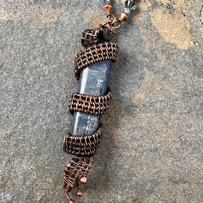 Aurora Thread Kyanite Pendant Necklace